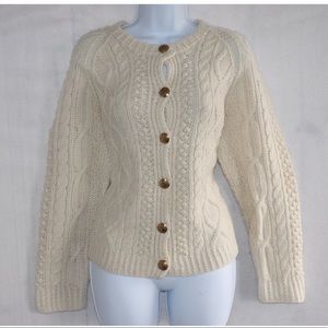 Women's J. Crew HandKnit Cable Knit Sweater XL